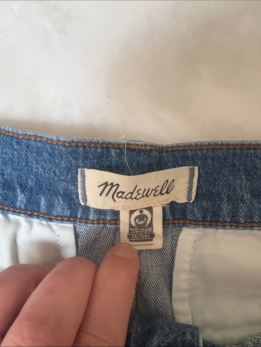 Madewell Denim Carpenter Utility Pocket Women's Shorts - Blue - Picture 4 of 6